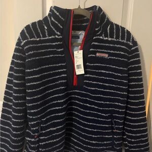 Vineyard Vines Women’s Break Stripe Sherpa, SuperShep Sweatshirt